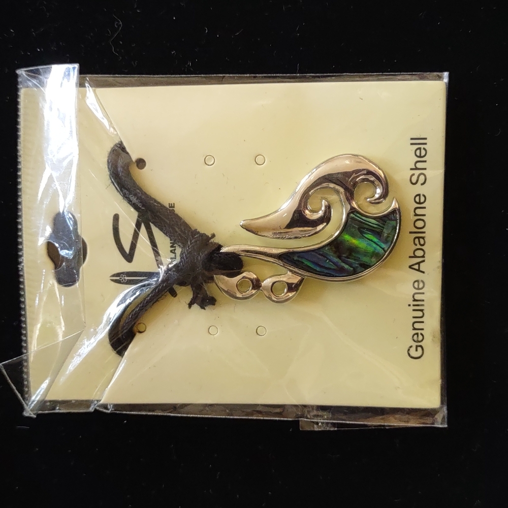 Unisex, Stainless and Abalone fish hook, Moana, Hawaii